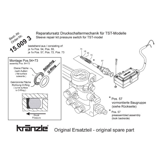 150093 - Repair Kit Pressure Switch