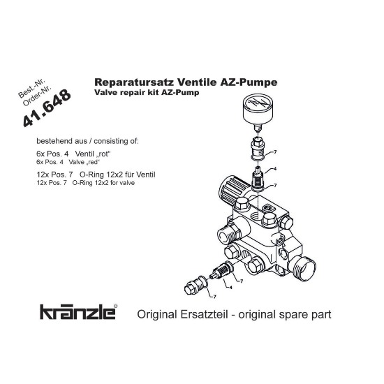 41648 - Repair Kit Valves AZ Pump