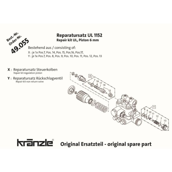 49055  Repair Kit Regulation Piston