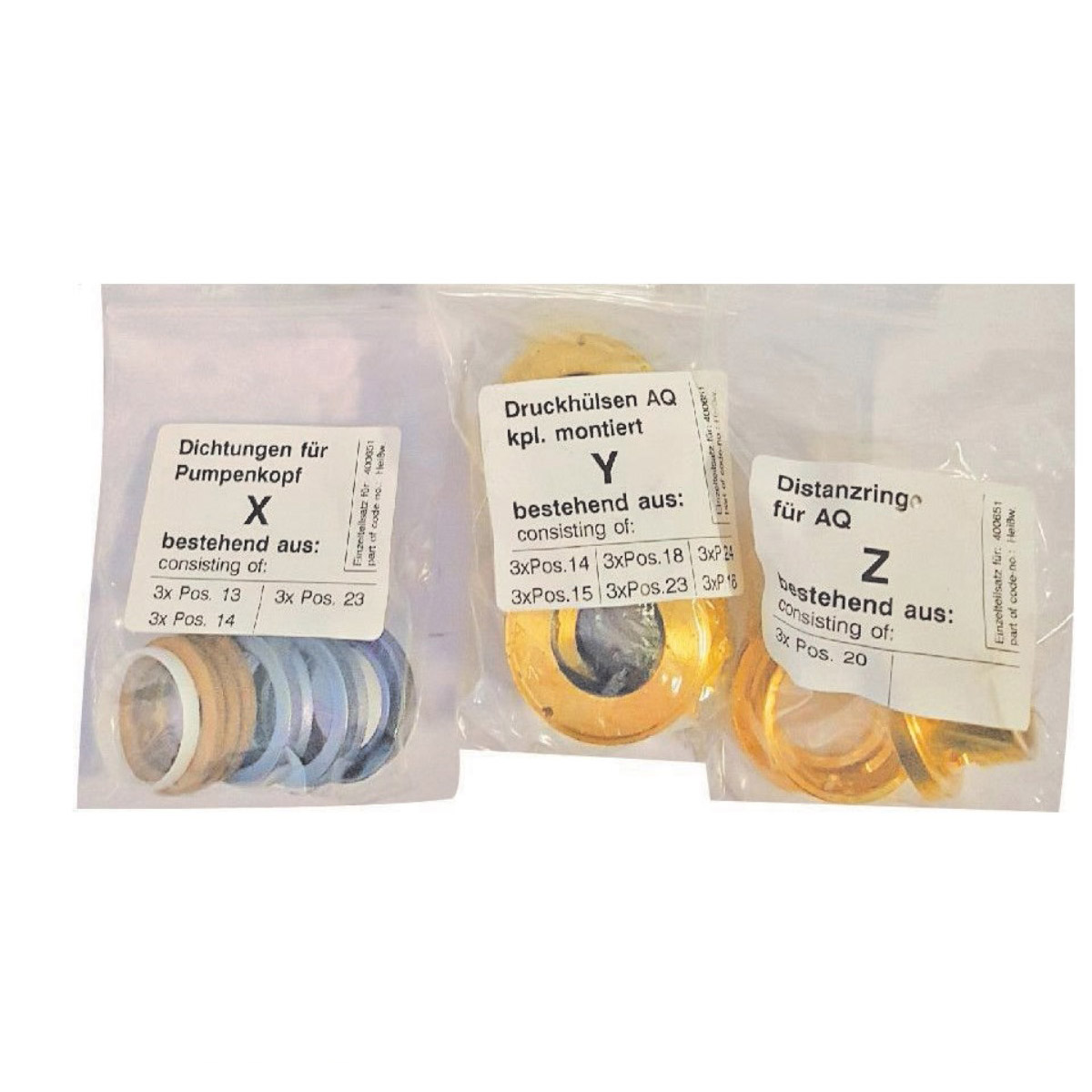 400651 - Repair Kit Water Seals for AQ Pump 20mm with Brass Parts - Image 2
