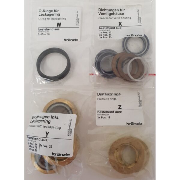 486040 - Repair Kit Water Seals for RP Pump 20mm with Brass Parts - Image 2