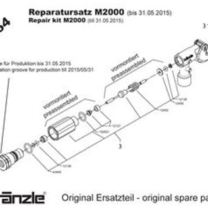 12454 - Kranzle M2000 Gun Repair Kit