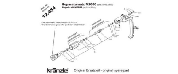 12454 - Kranzle M2000 Gun Repair Kit