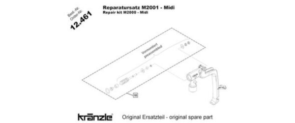 12461 - Kranzle M2001 Gun Repair Kit - Image 2