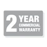 2 Year Commercial Warranty Badge